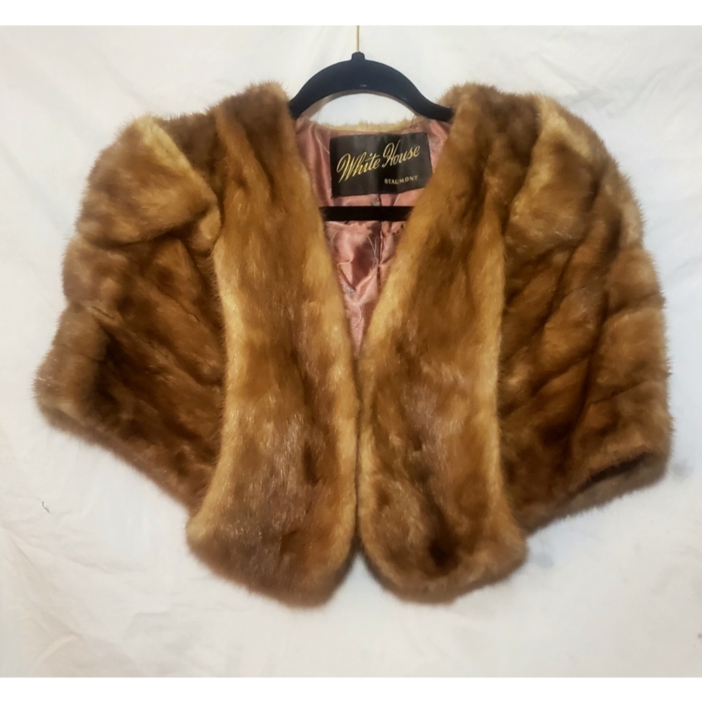 White House Beaumont Brand Mink Fur Stole